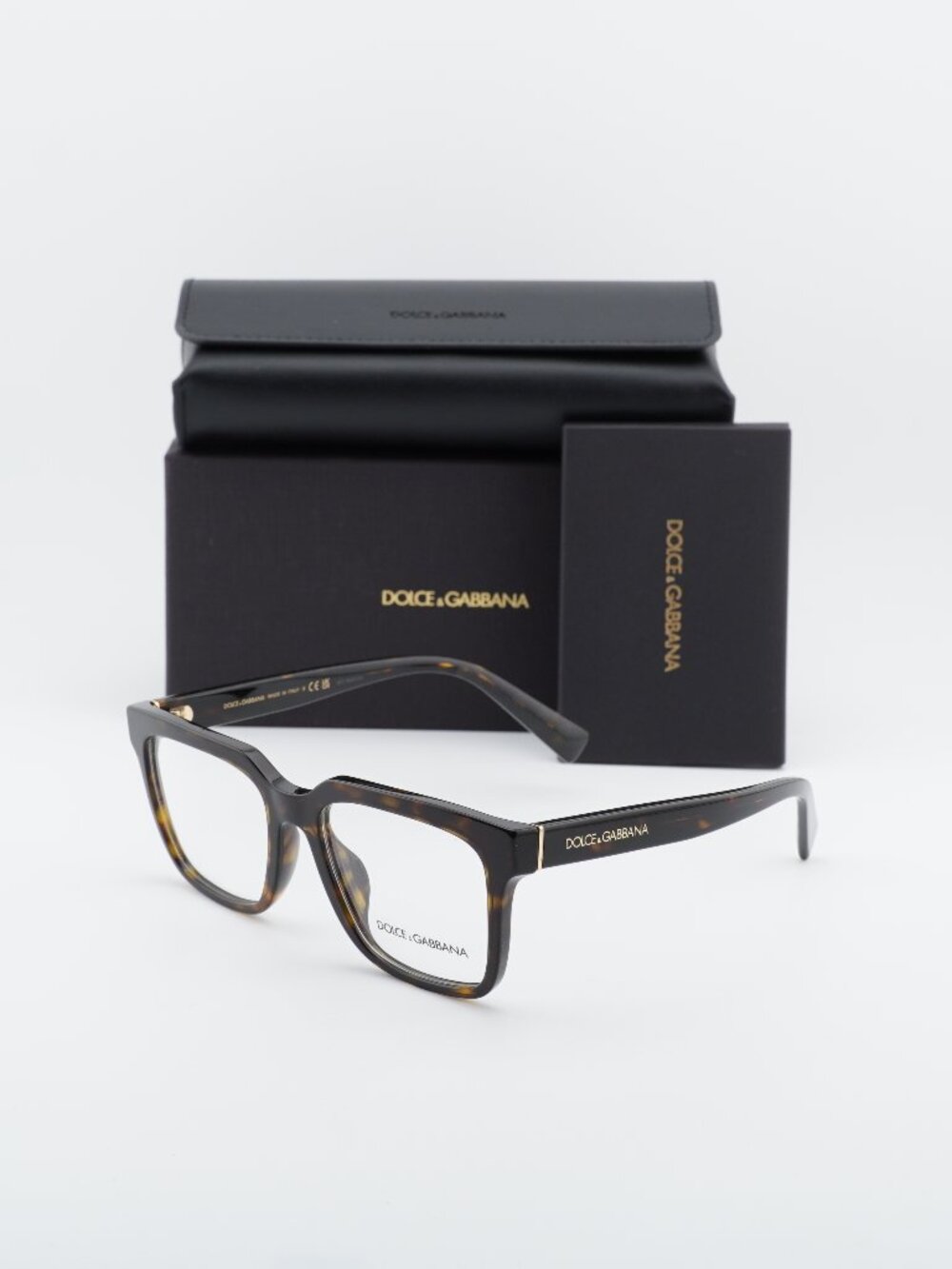 Dolce & Gabbana DG3422 502 Square Eyeglasses 53mm - Havana